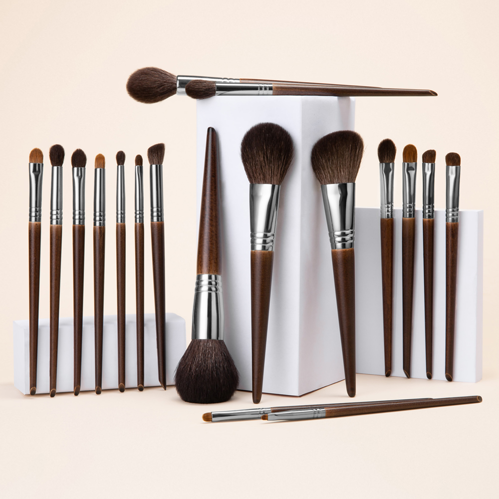 Group Head Brush - OVW ผมแพะธรรมชาติชุดแปรงแต่งหน้า Professional ชุด brocha maquillaje