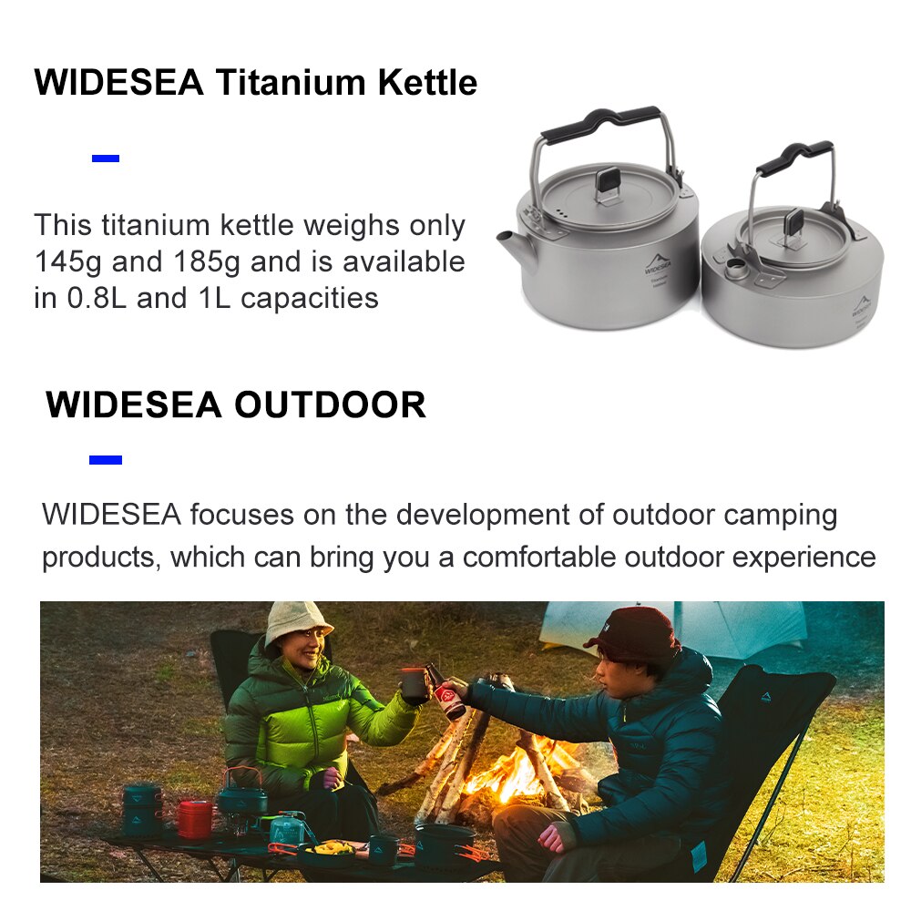 Widesea Camping กาต้มน้ําไทเทเ - Coffee Equipment And Supplies บทวิจารณ์และราคา