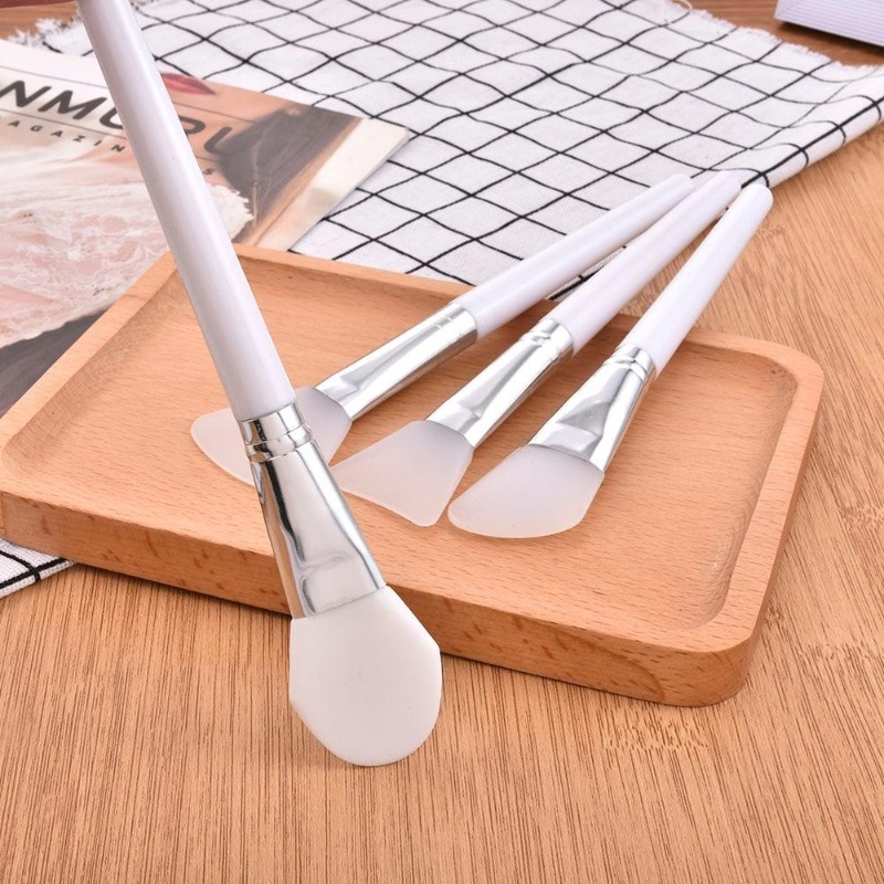 4 ชิ้น/เซ็ตสีขาวแต่งหน้าซิลิโค - Group Head Brush บทวิจารณ์และราคา